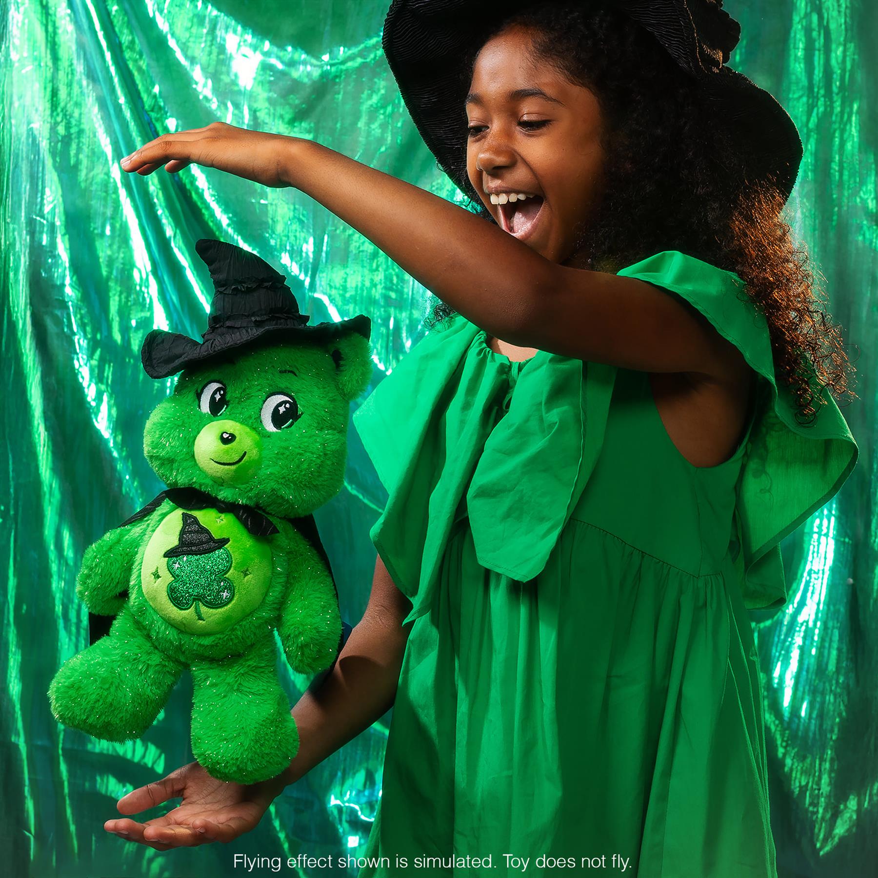 Care Bears - Wicked Movie Plush - Love-a-Lot Bear as Glinda & Good Luck Bear as Elphaba