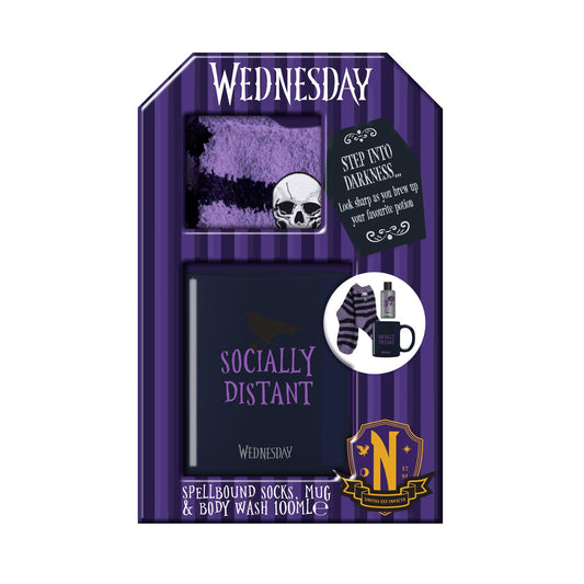 Wednesday Mug, 100ml Bath & Shower Gel & Socks Gift Set