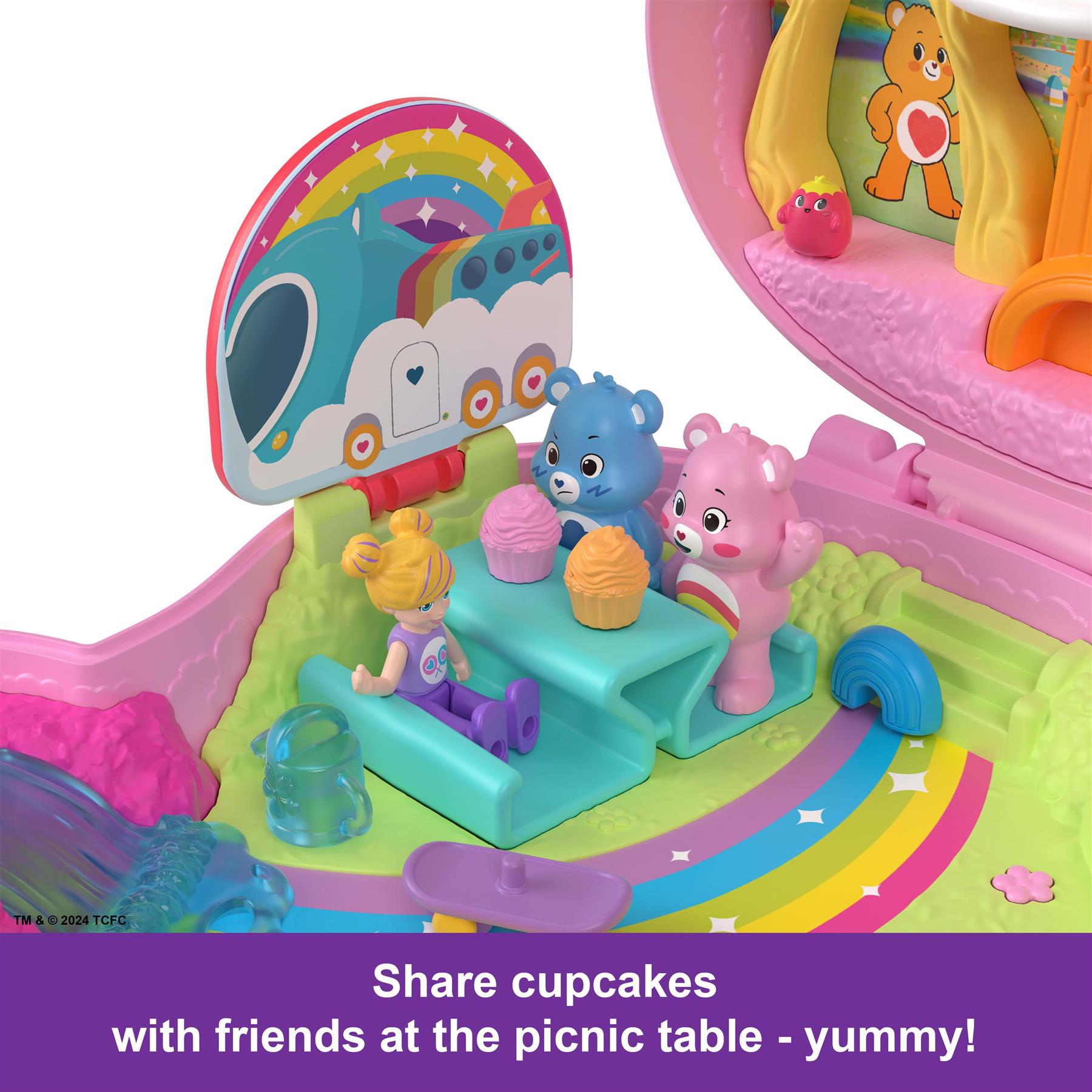 Polly Pocket x Care Bears Dolls & Playset