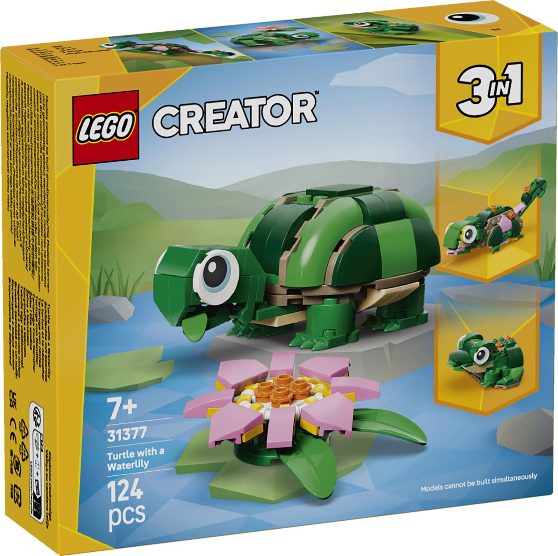 LEGO Creator 3in1 Turtle with a Water Lily Flower 31377