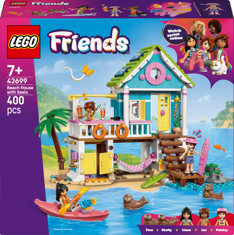 LEGO Friends Beach House with Seals Toy 42699