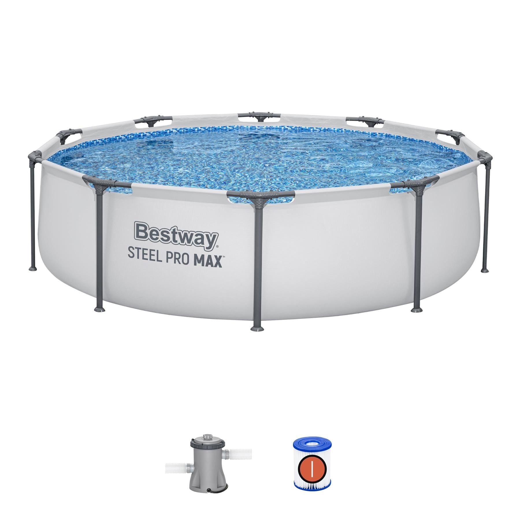 Bestway 10' x 30" Steel Pro Max Frame Pool Set