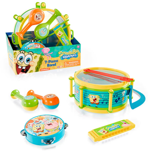 Spongebob 7 Piece Band Drums