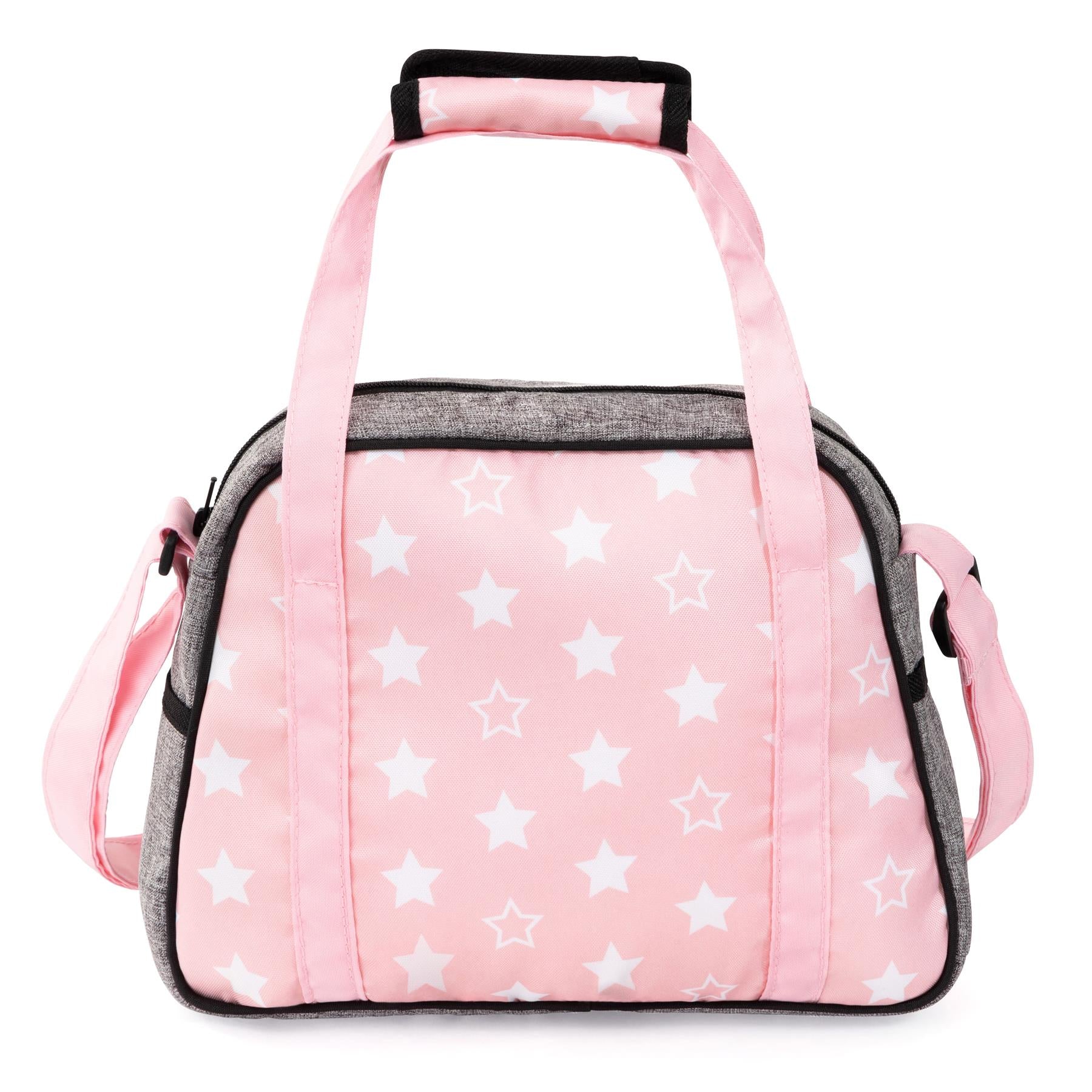 Bayer Doll Nursery Bag Set Pink with Stars