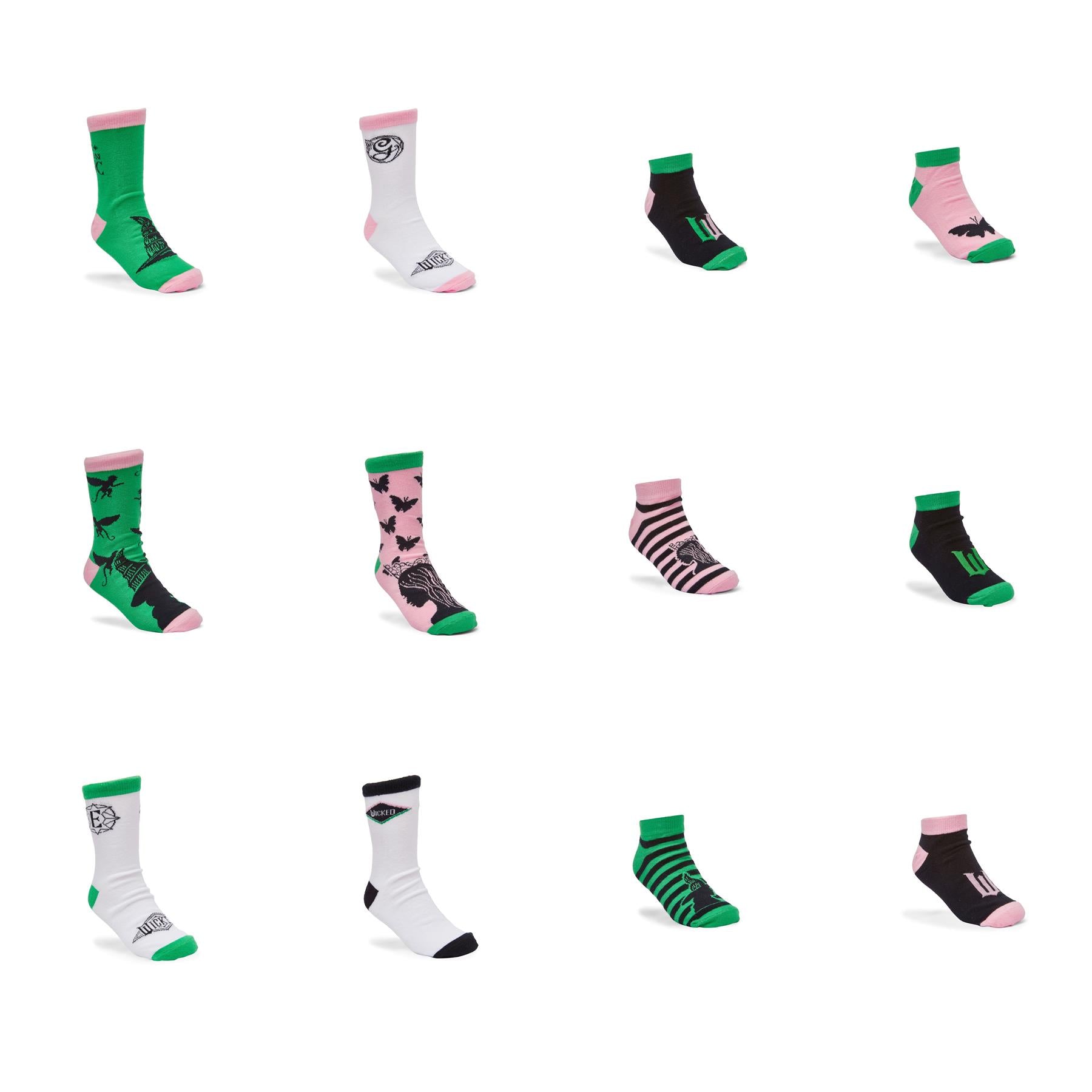 Wicked for Good 24-Day Sock Advent Calendar - 12 pairs