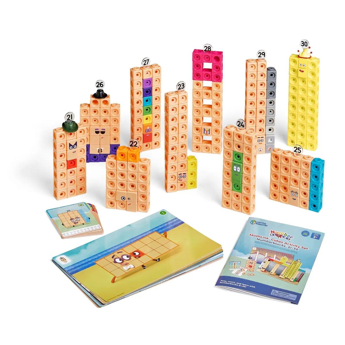 Learning Resources Numberblocks MathLink Cubes  21-30 Activity Set