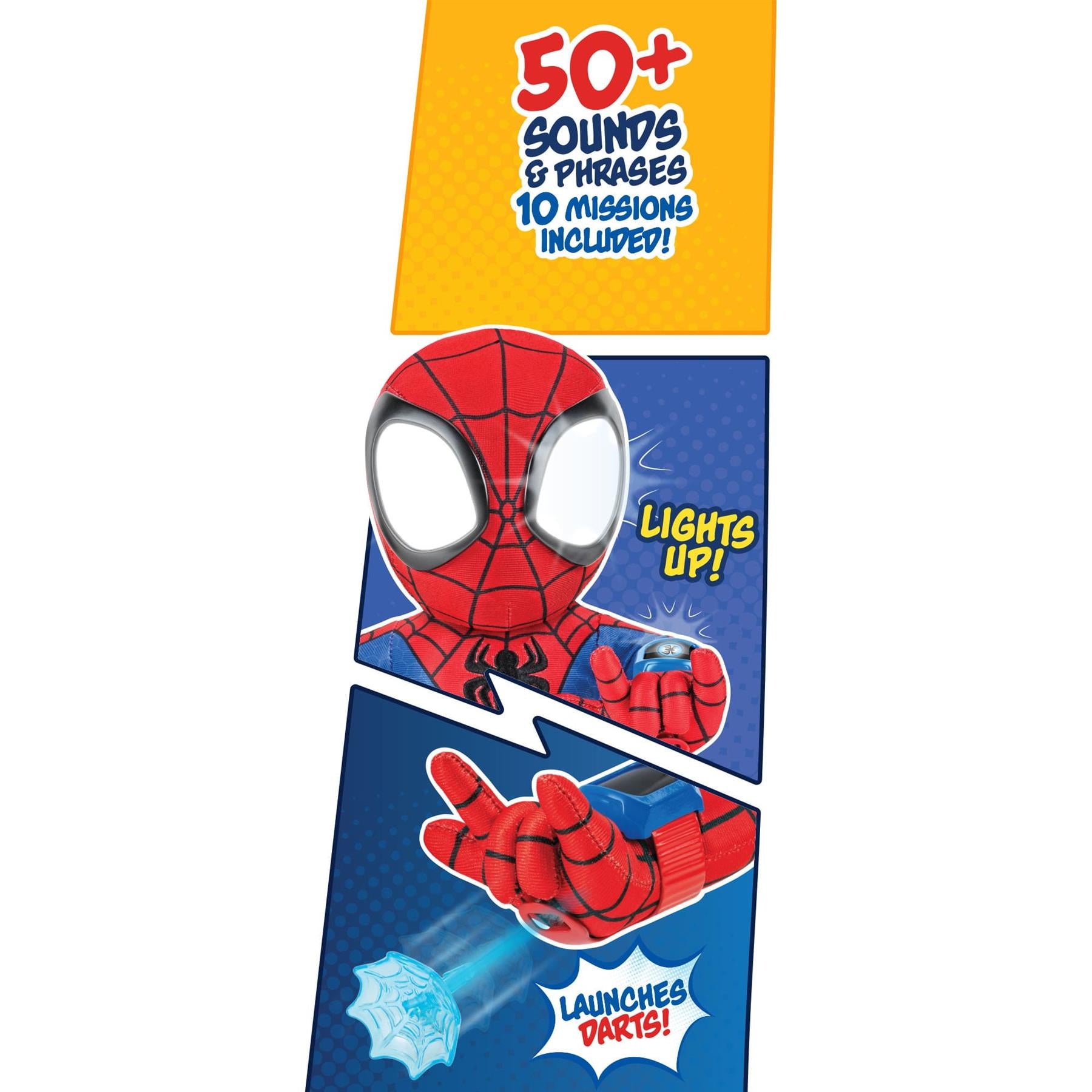 Marvel Spidey and His Amazing Friends Amazing Flip Spidey 12 Inch Animatronic Plush