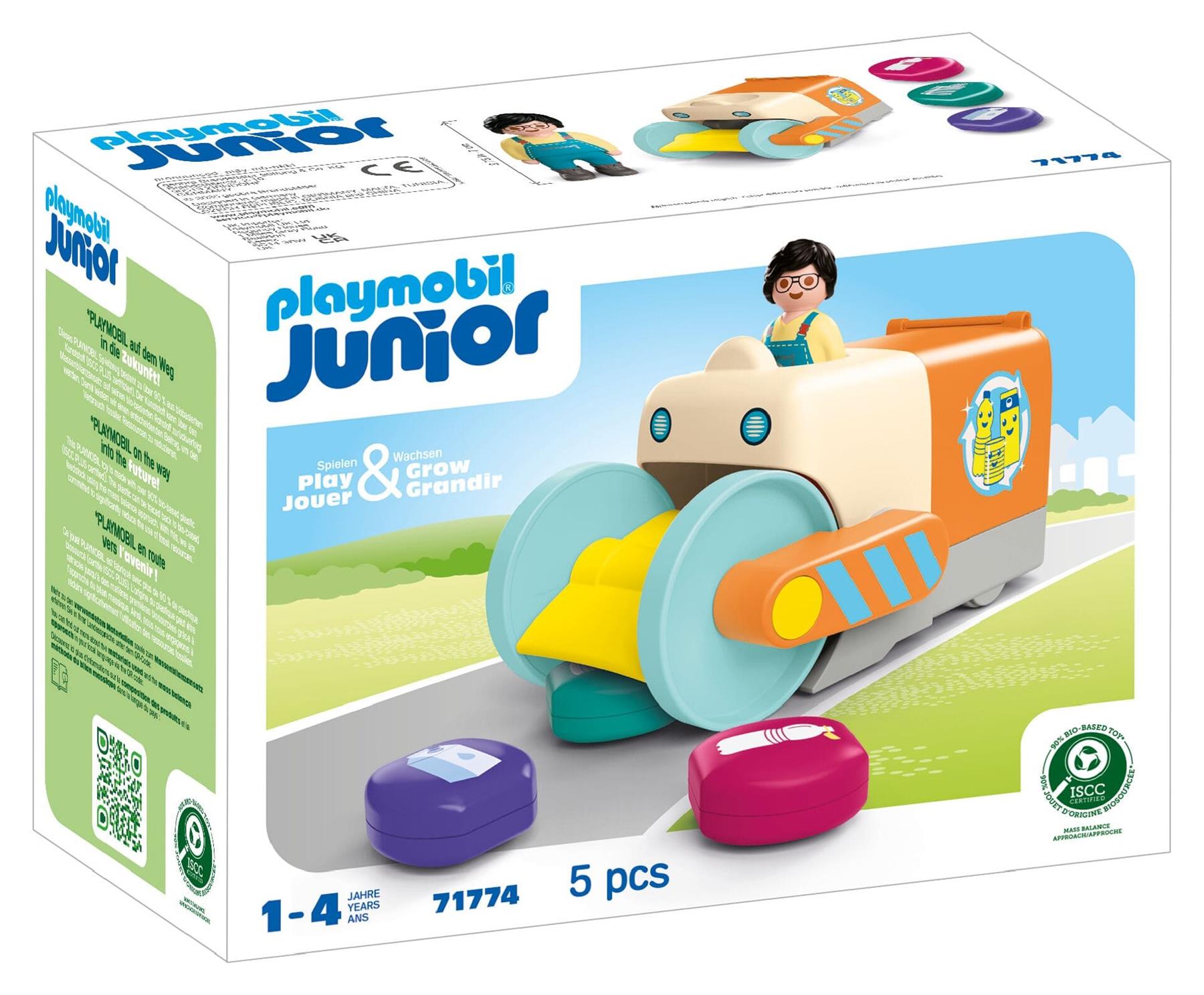 Playmobil 71774 Junior Push and Grab Rubbish Collector