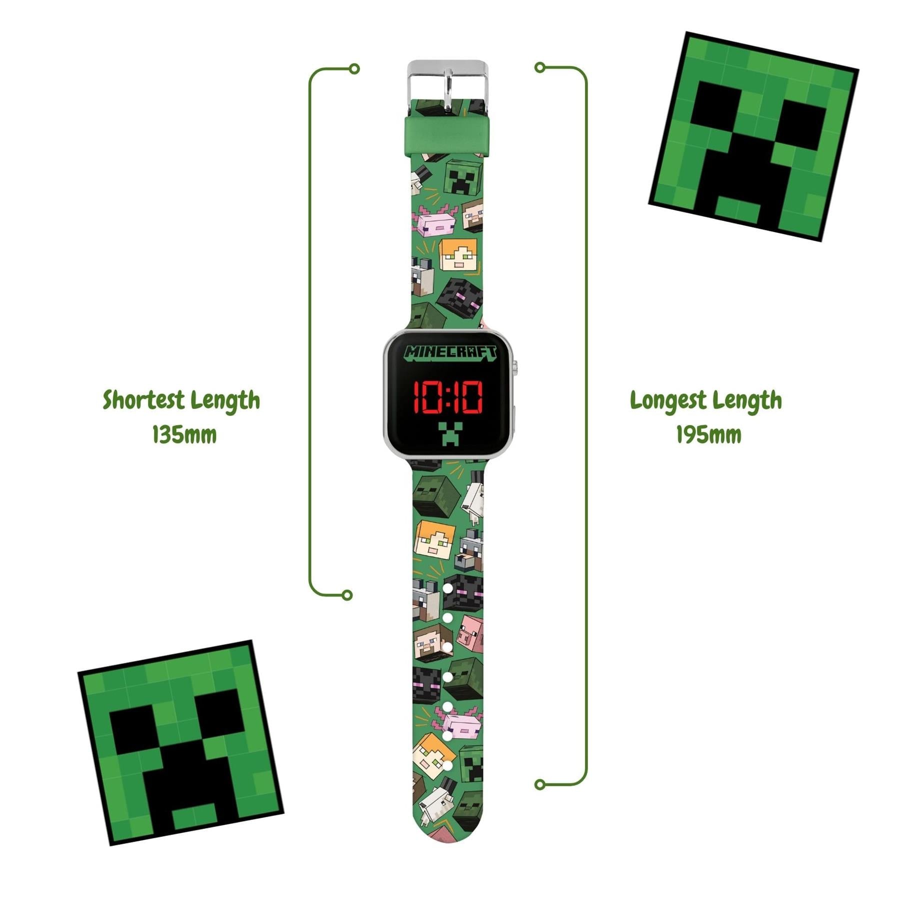 Minecraft Character Printed LED Watch
