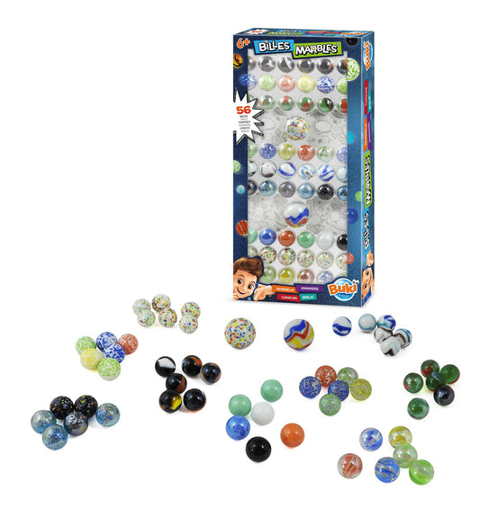 Buki France Box of 56 Marbles