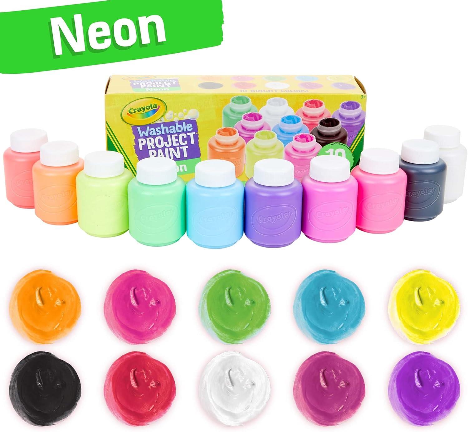 Crayola Neon Wash Paint 2oz 10 Pack