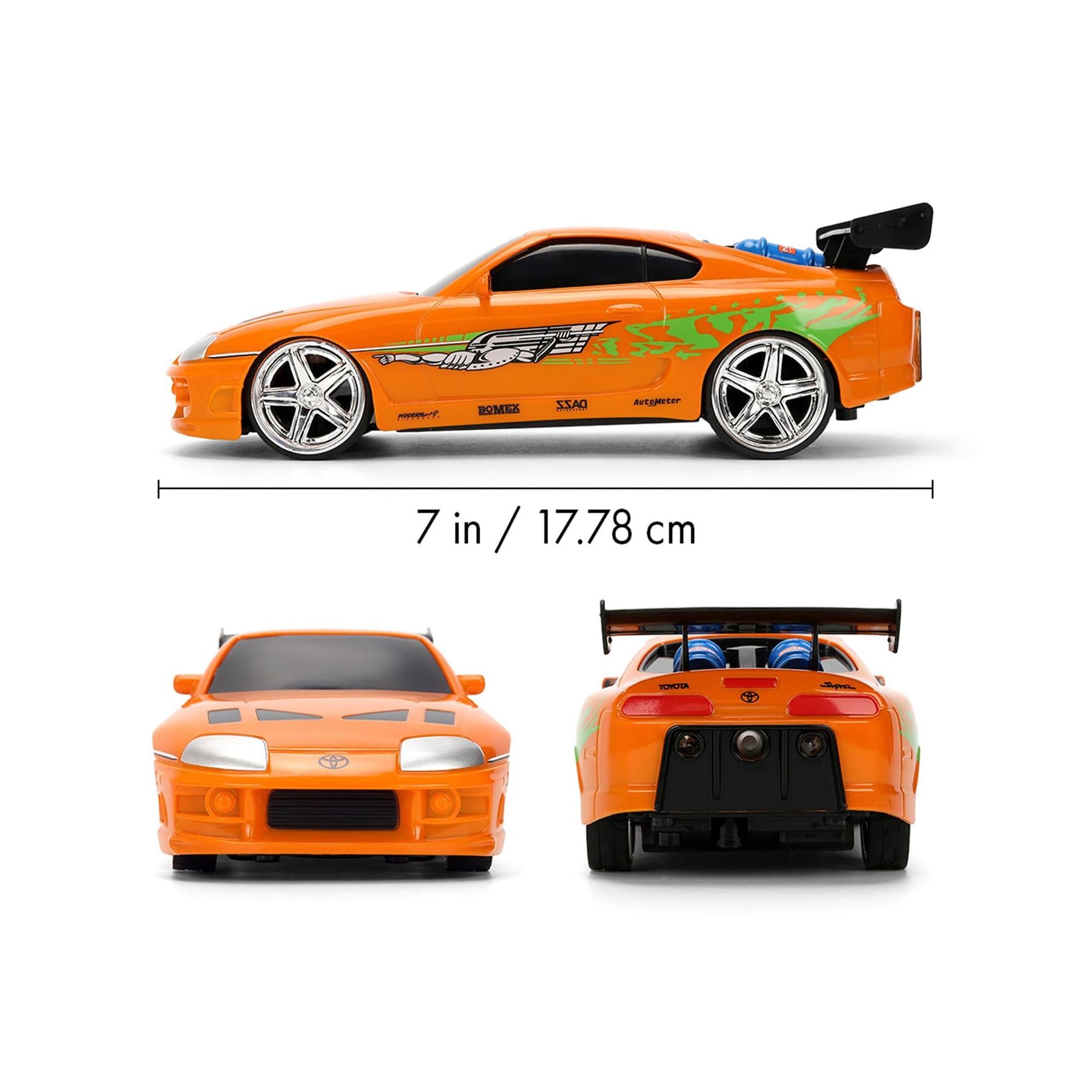 Fast & Furious Brian's Toyota Supra NOS Powered 1:24 Scale RC Vehicle