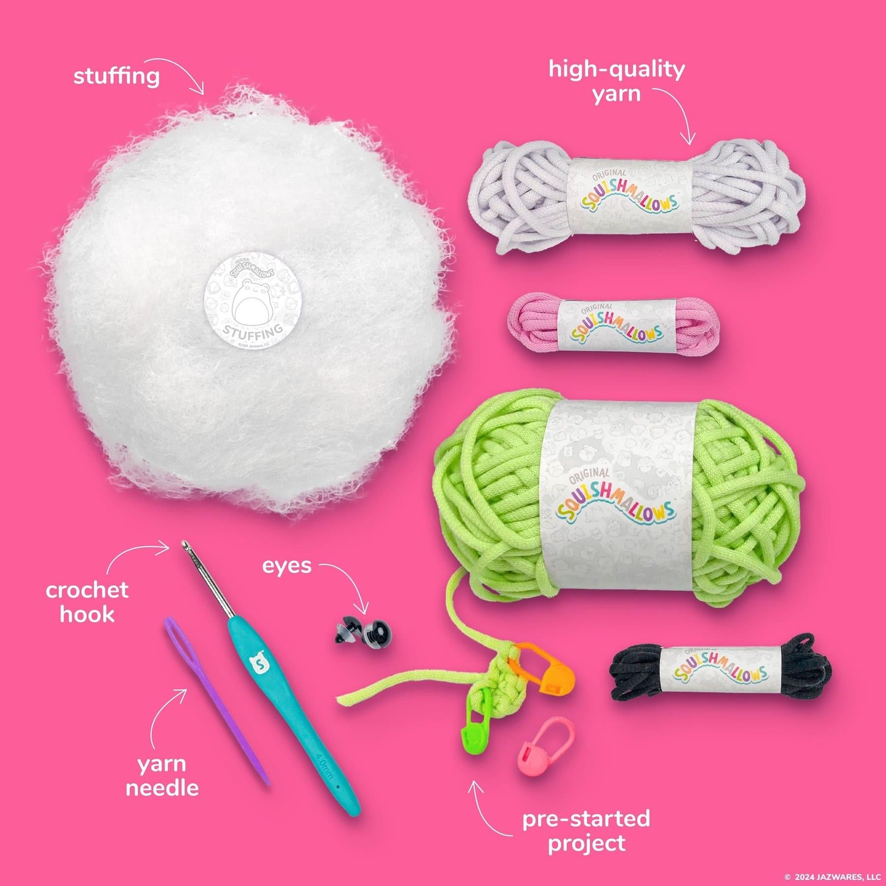 Original Squishmallows - Wendy the Frog Crochet Kit