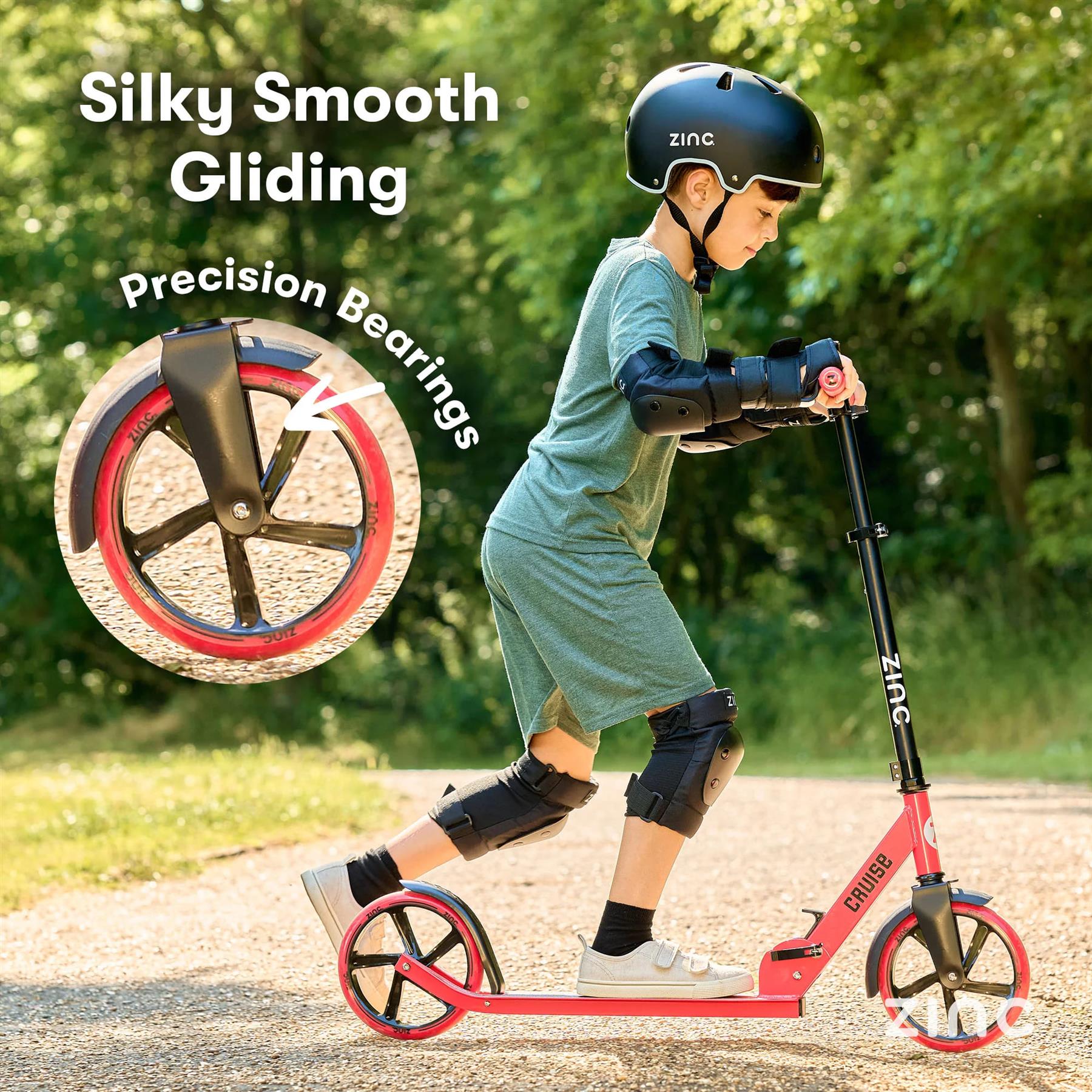 Zinc Cruise Big Wheel Folding Scooter