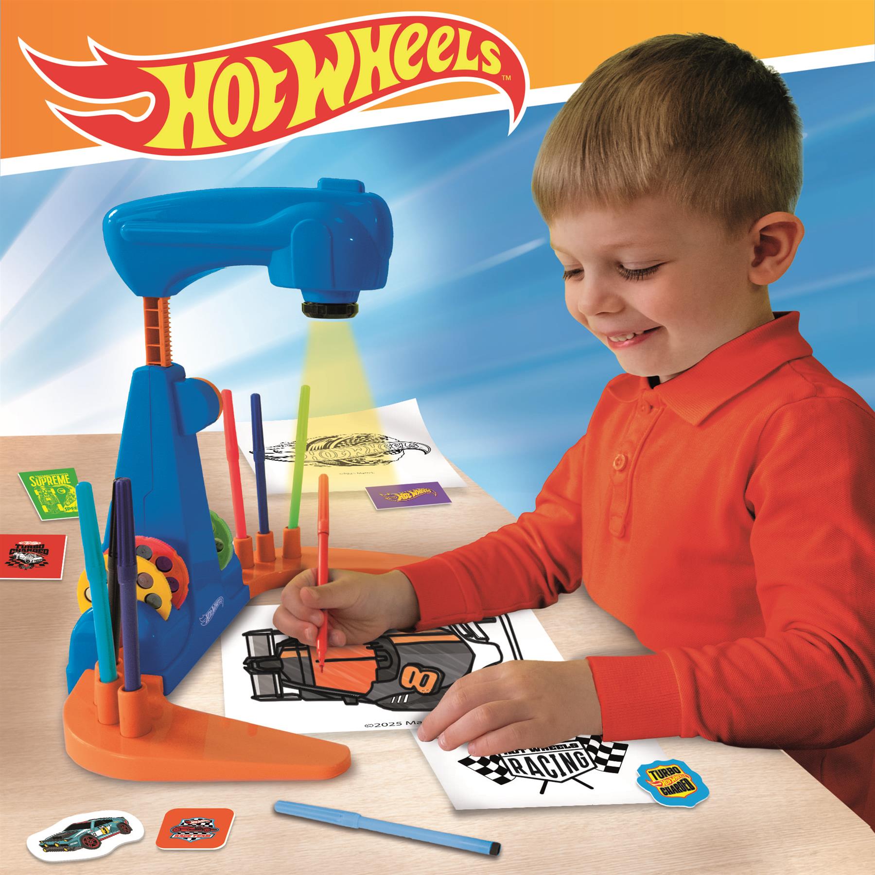 Hot Wheels Projector Drawing School