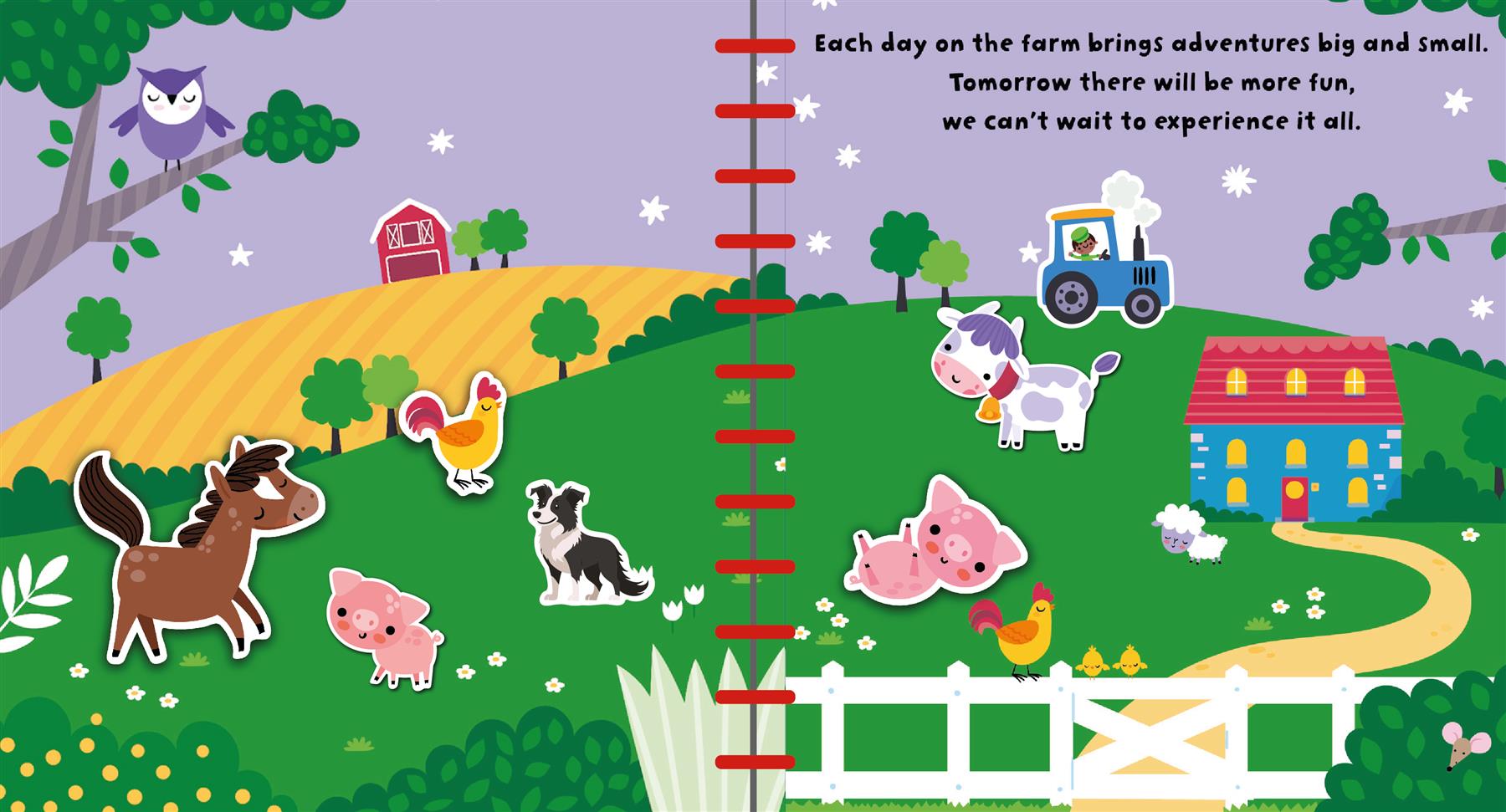 Silicone Sticker Book - Farm