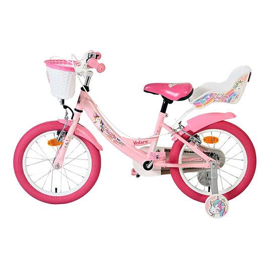 Volare Unicorn 16-Inch Bike - Pink