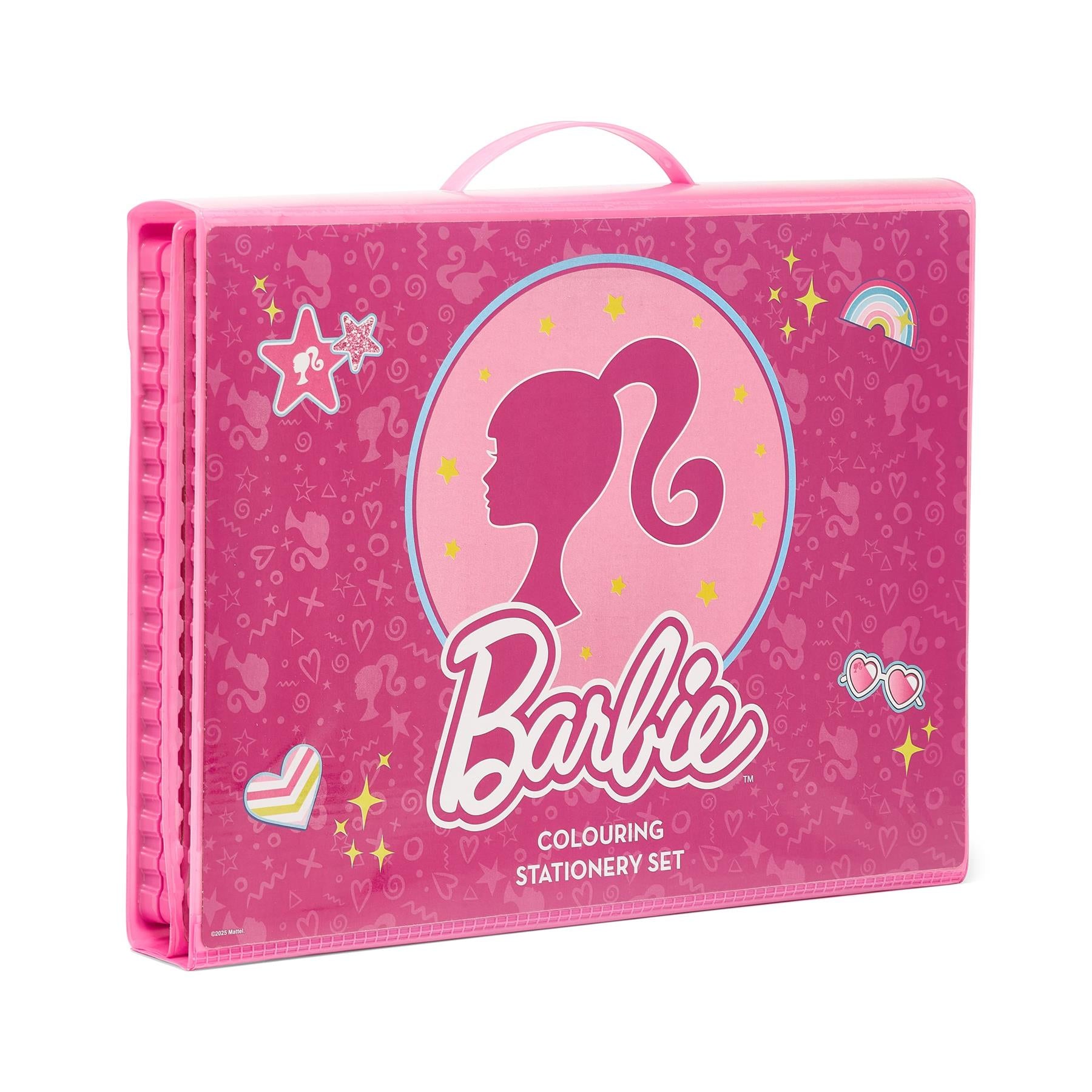 Barbie 162 Piece Childrens Easel Set with Whiteboard, Chalkboard & Accessories