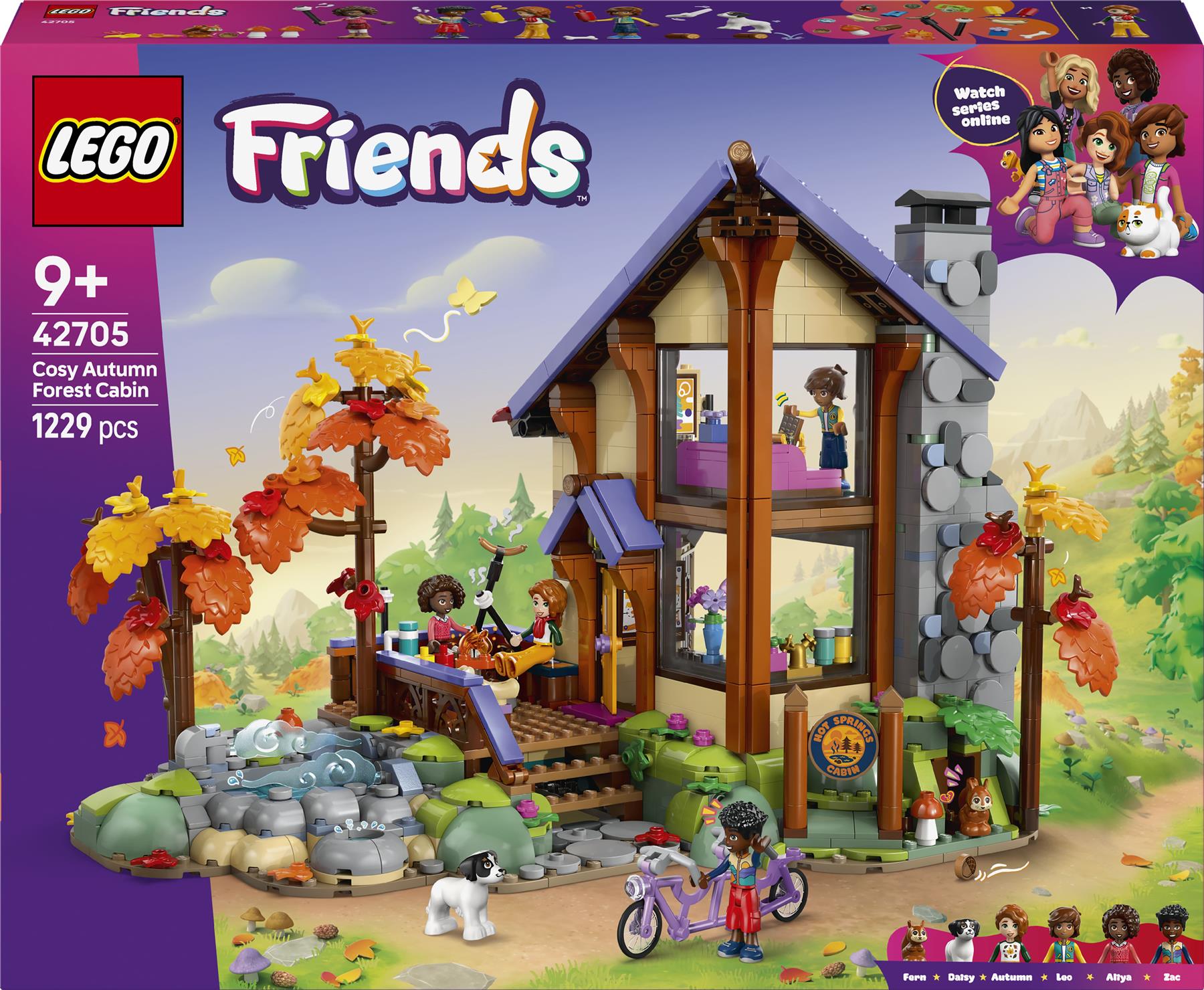 LEGO Friends Cozy Fall Forest Cabin 42705