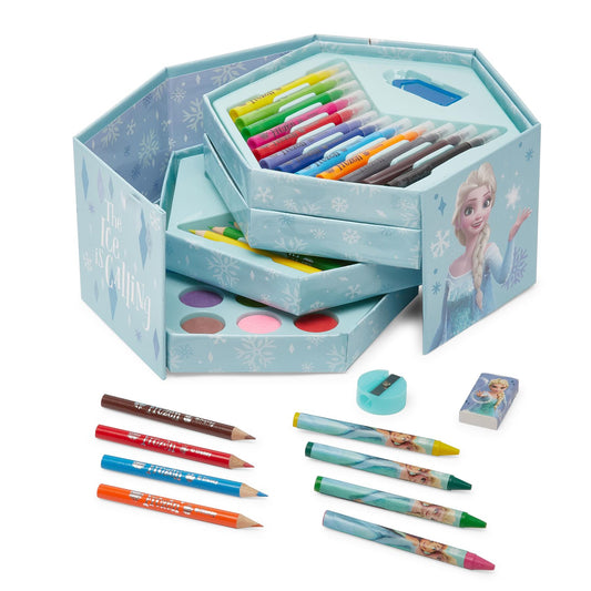 Disney Frozen Deluxe 52-Piece Hexagonal Art Set