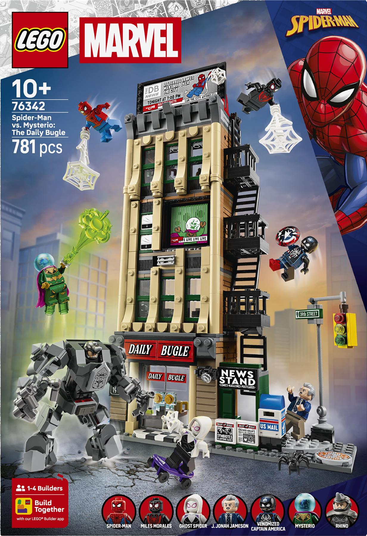 LEGO Marvel Super Heroes Spider-Man vs. Mysterio: The Daily Bugle 76342