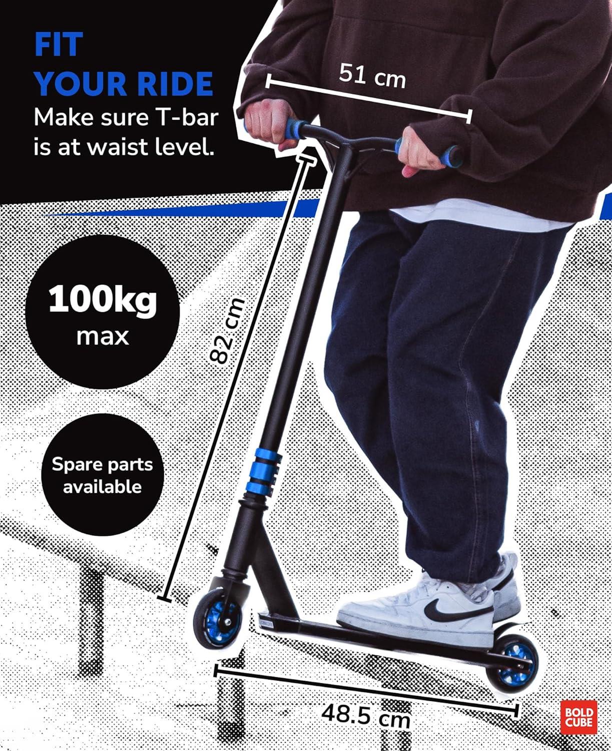Boldcube Deluxe Stunt Scooter - Blue Night