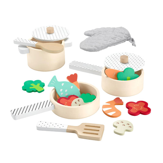 Fisher-Price Wooden Pots & Pans Set