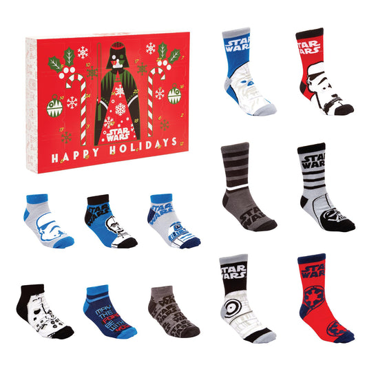 Star Wars 24-Day Sock Advent Calendar - 12 pairs