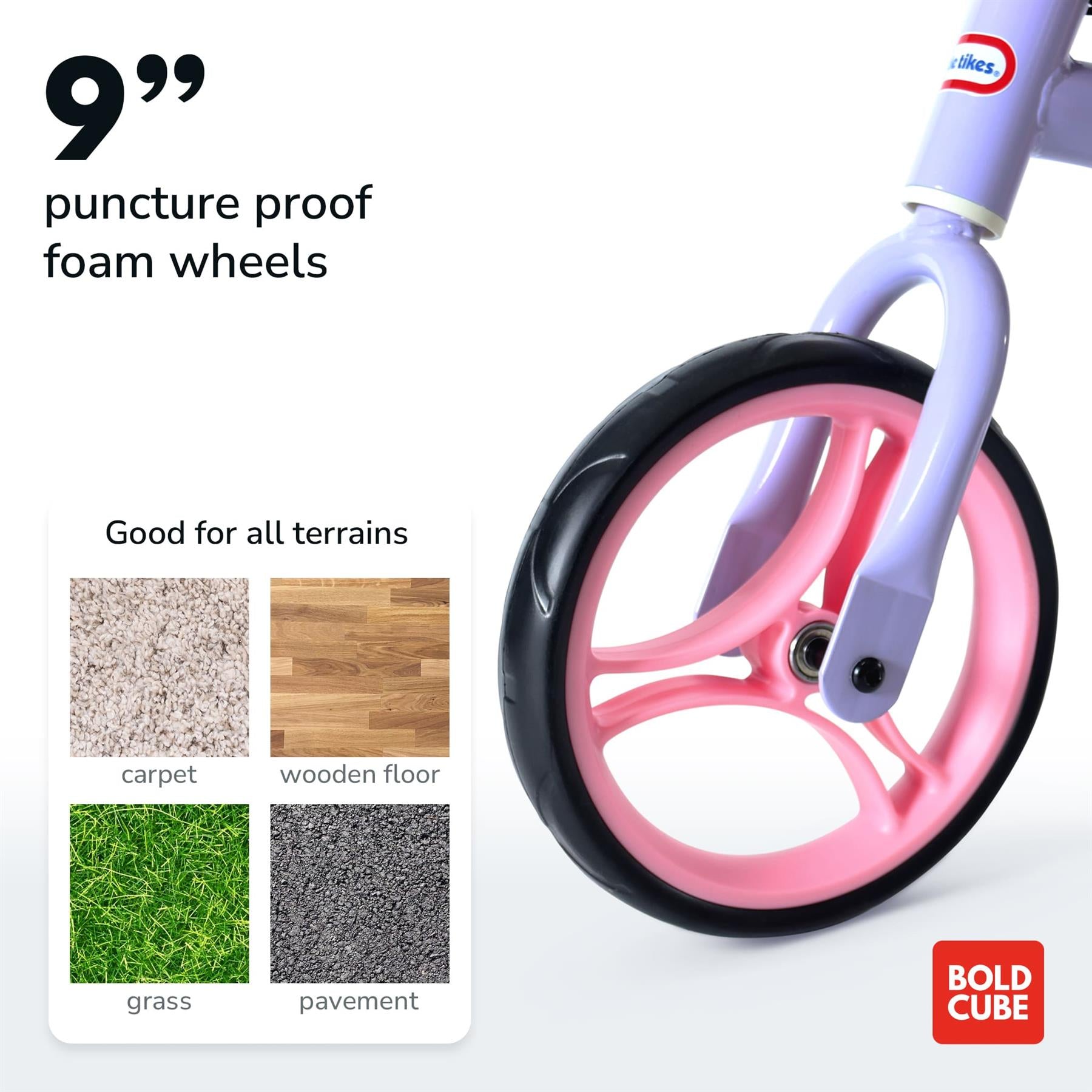 Boldcube Little Tikes - Kids Balance Bike - Pink