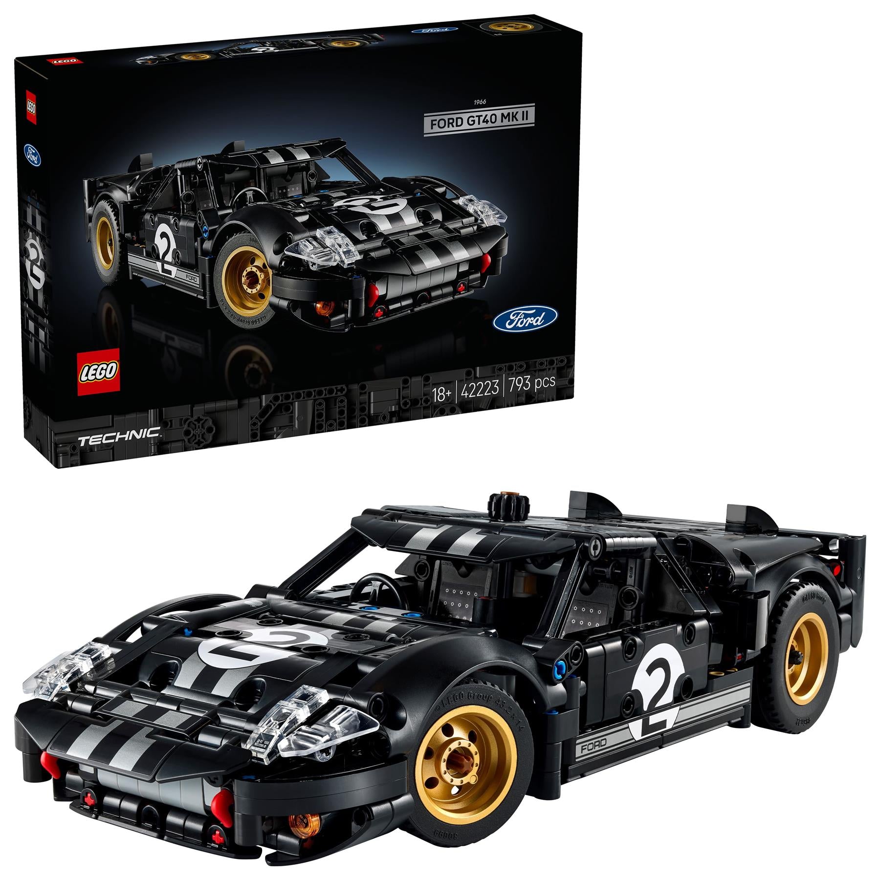 LEGO Technic 1966 Ford G T40 MKII Race Car 42223
