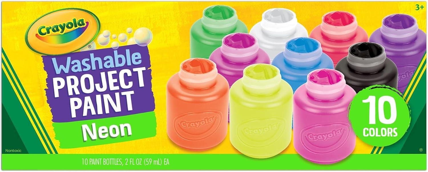 Crayola Neon Wash Paint 2oz 10 Pack