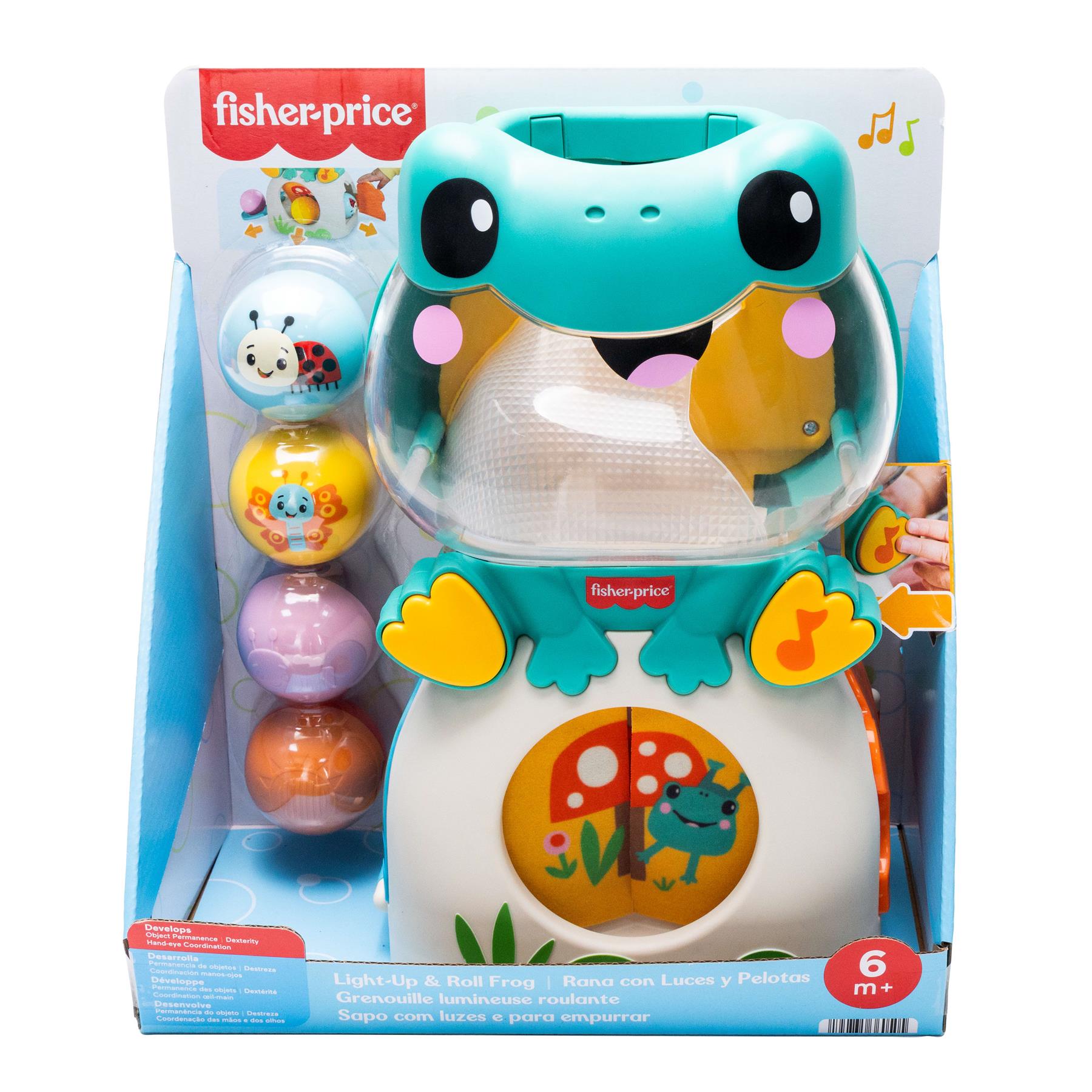 Fisher Price Light-Up & Roll Musical Frog