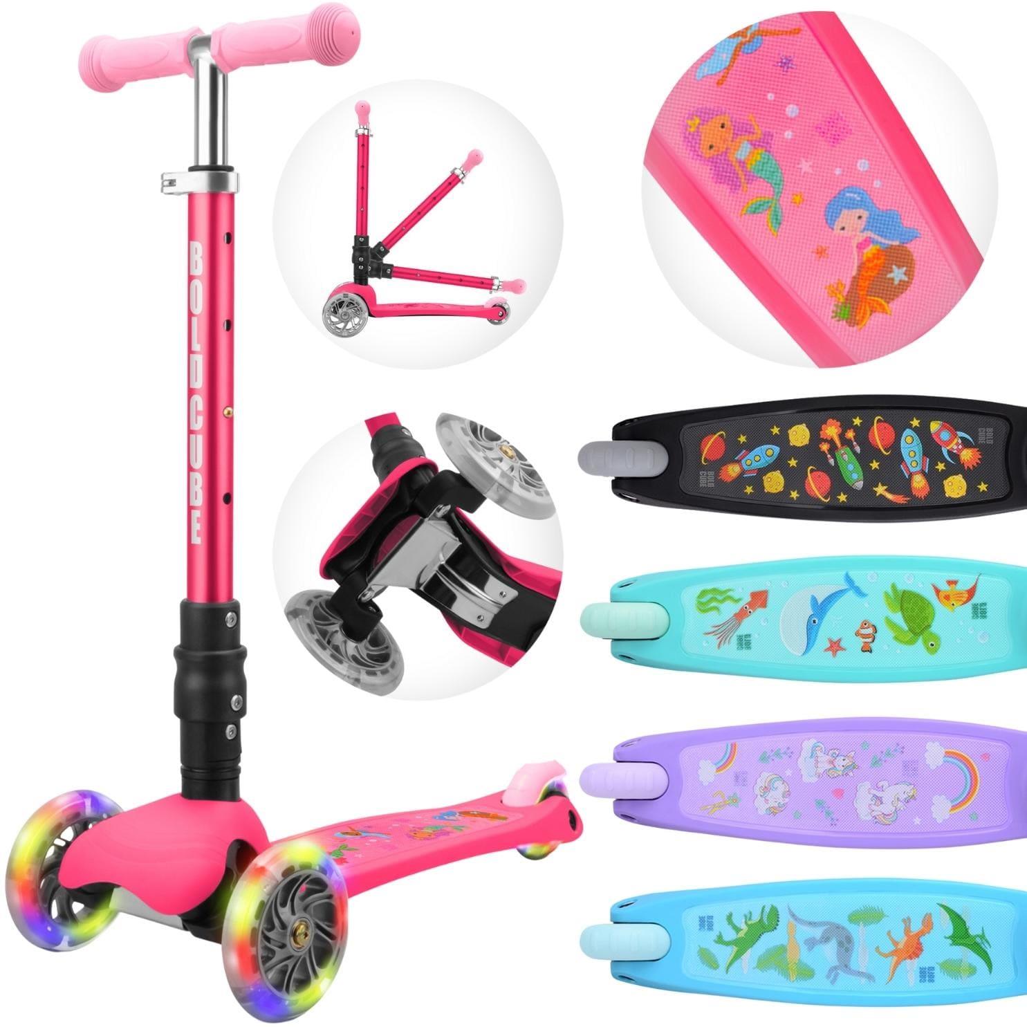Boldcube Teeny Fold 3 Wheel Scooter - Mermaid