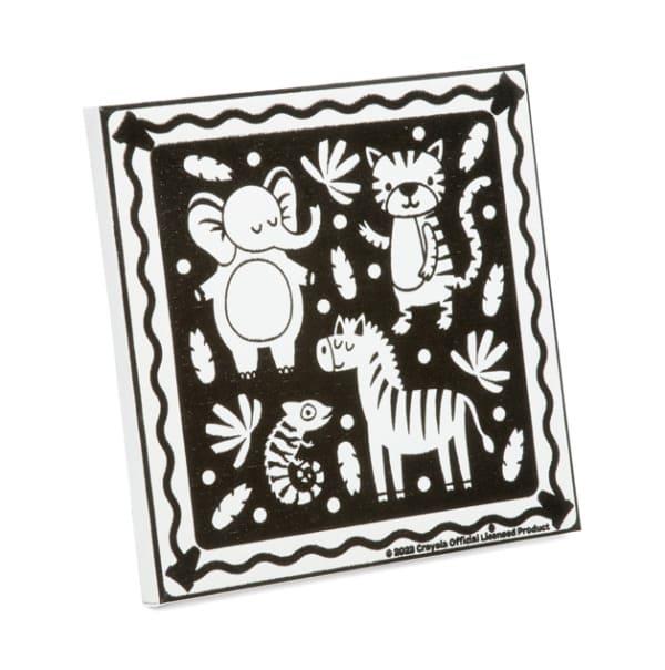 Crayola Velvet Colour Your Own Canvas 20x20cm - Jungle