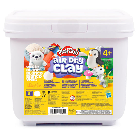 Play-Doh Air Dry Clay White Colour Tub