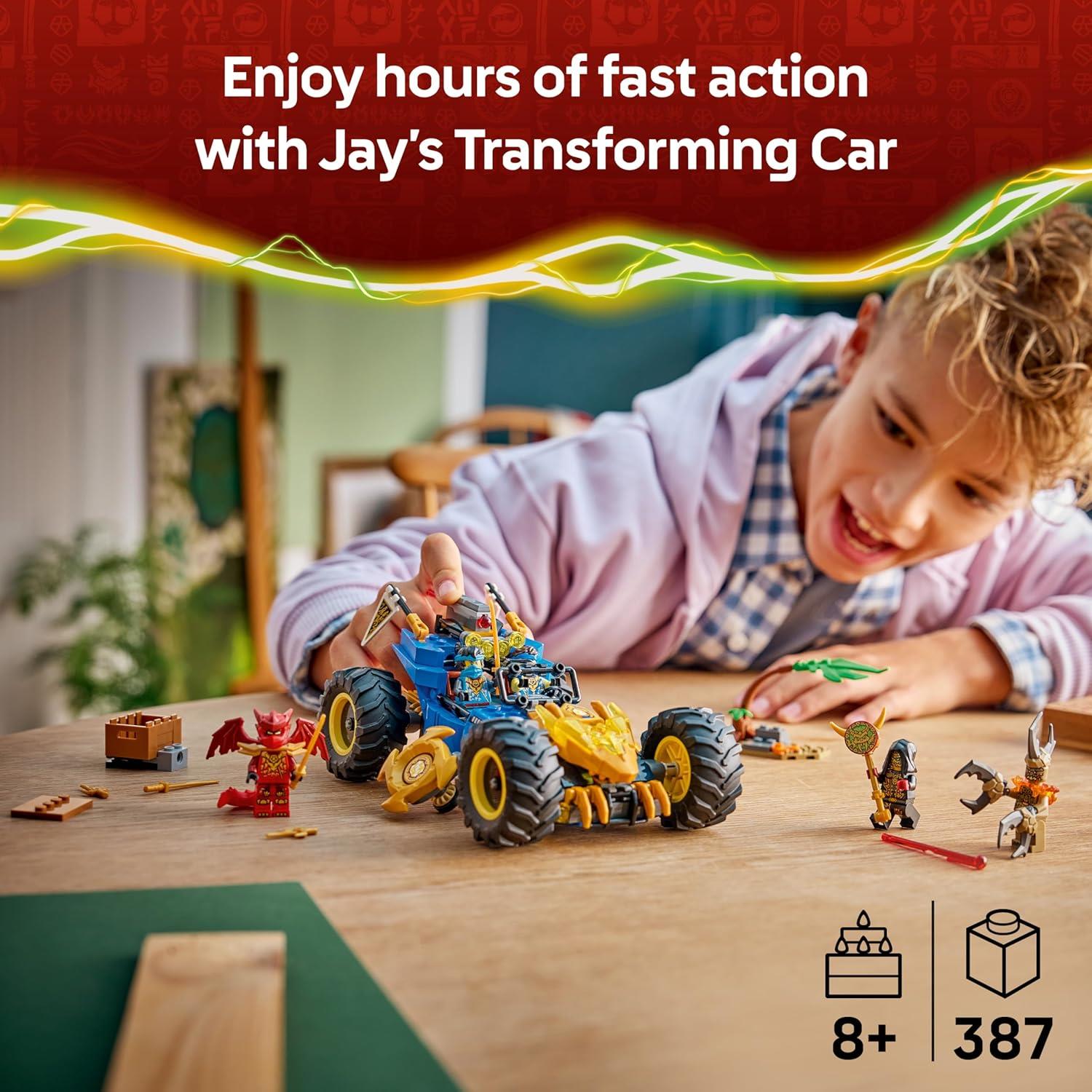 LEGO Ninjago Dragons Rising Jay's Transforming Car 71856