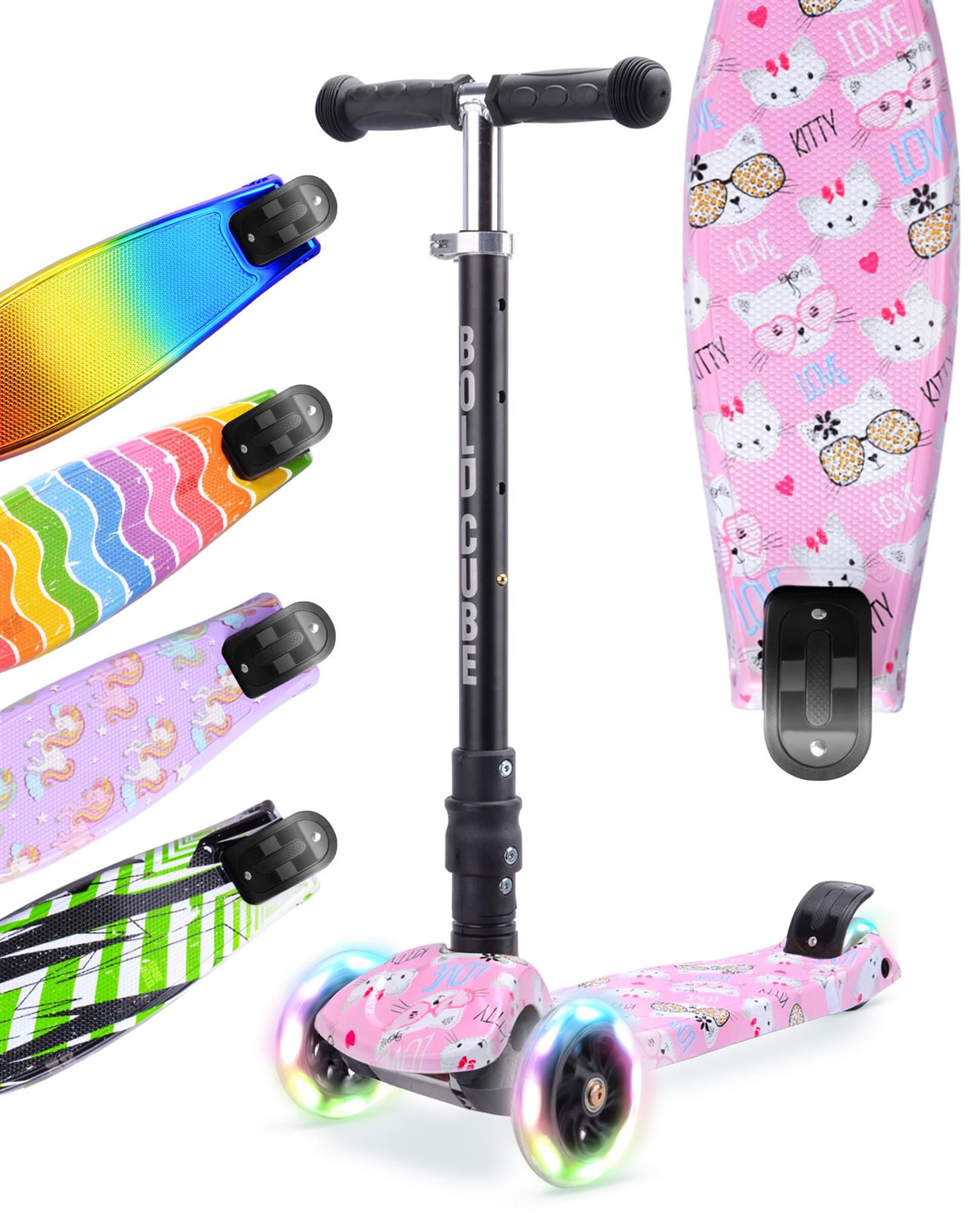Boldcube Big 3 Wheel Scooter - Kitty Love