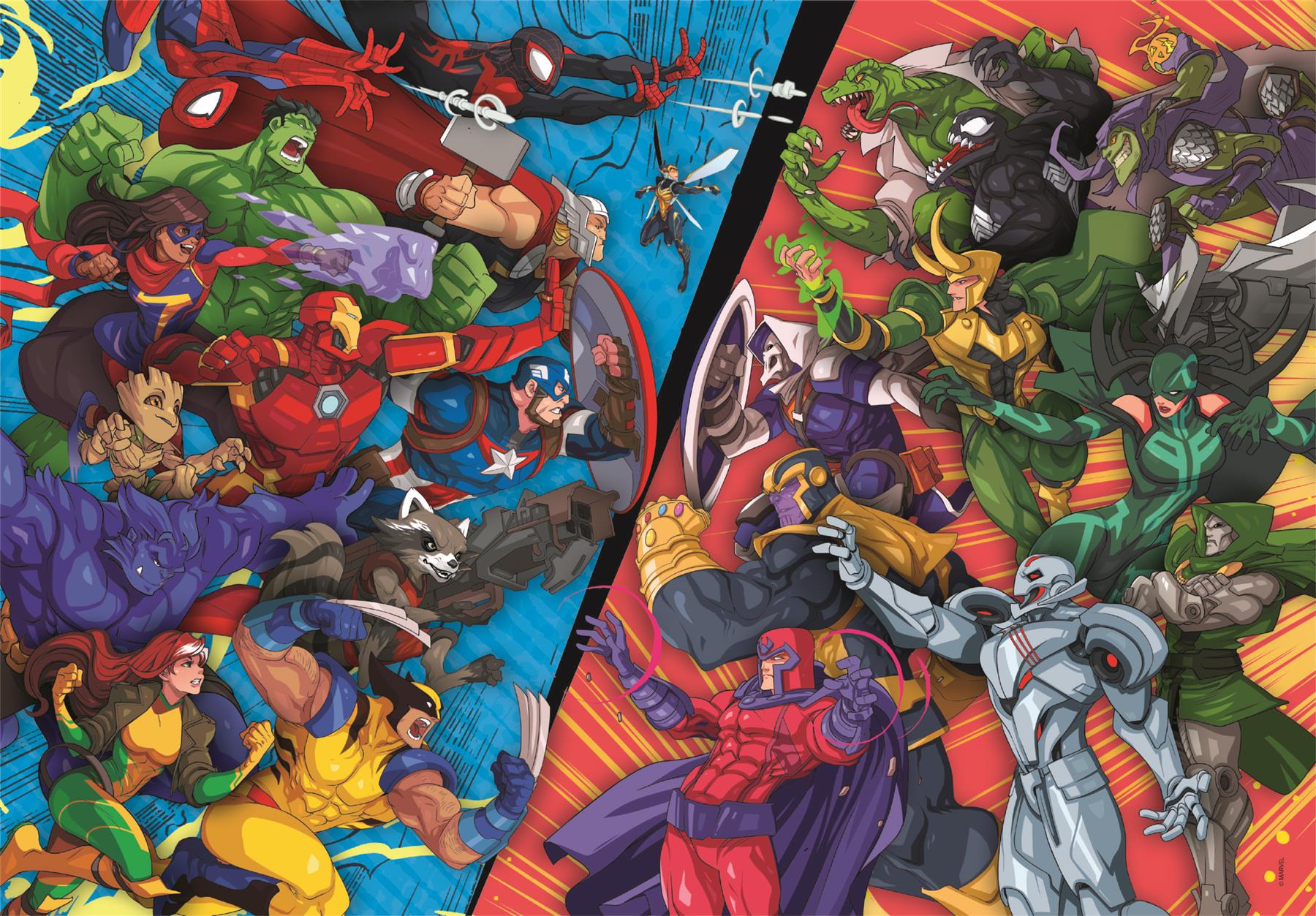 Clementoni Marvel Heroes Vs Villains 104 pc puzzle