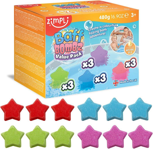 Zimpli Baff Bombz Value Pack - 12 Bombz
