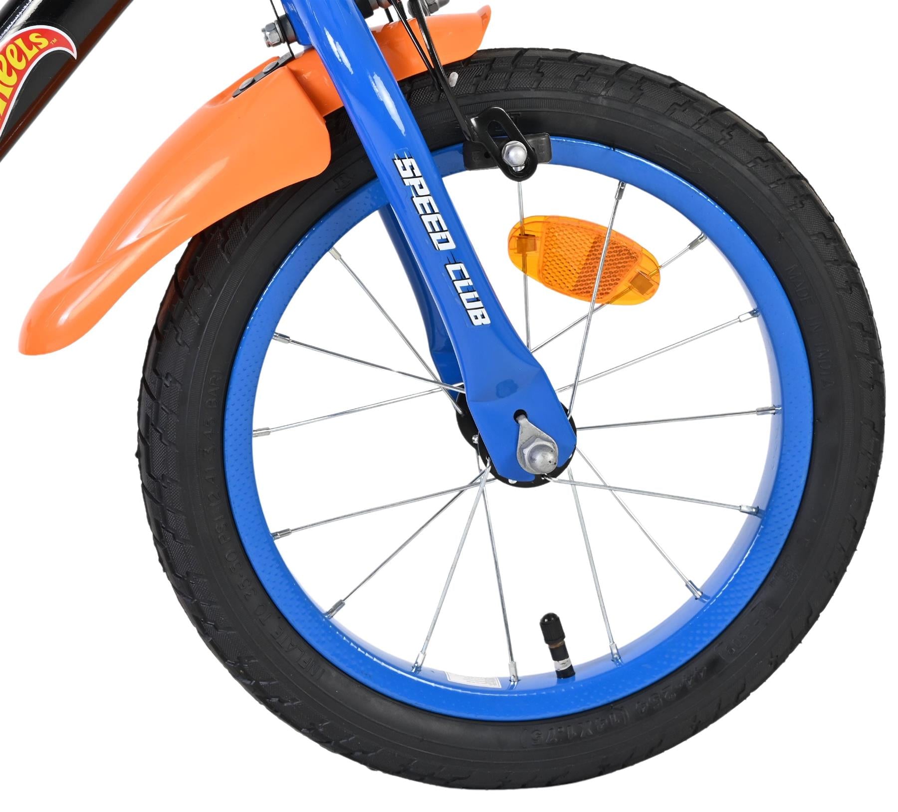 Hot Wheels Children's 14 Inch Two hand brakes  Bike - Black