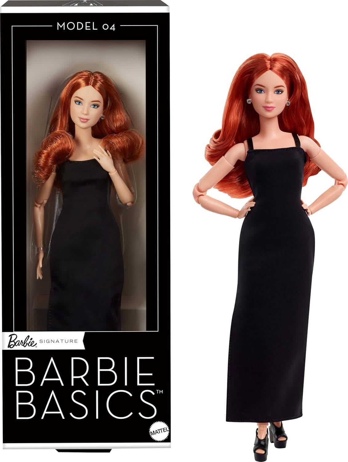 Barbie Basics Model 04 Collector Fashion Doll with Red Curly Hair
