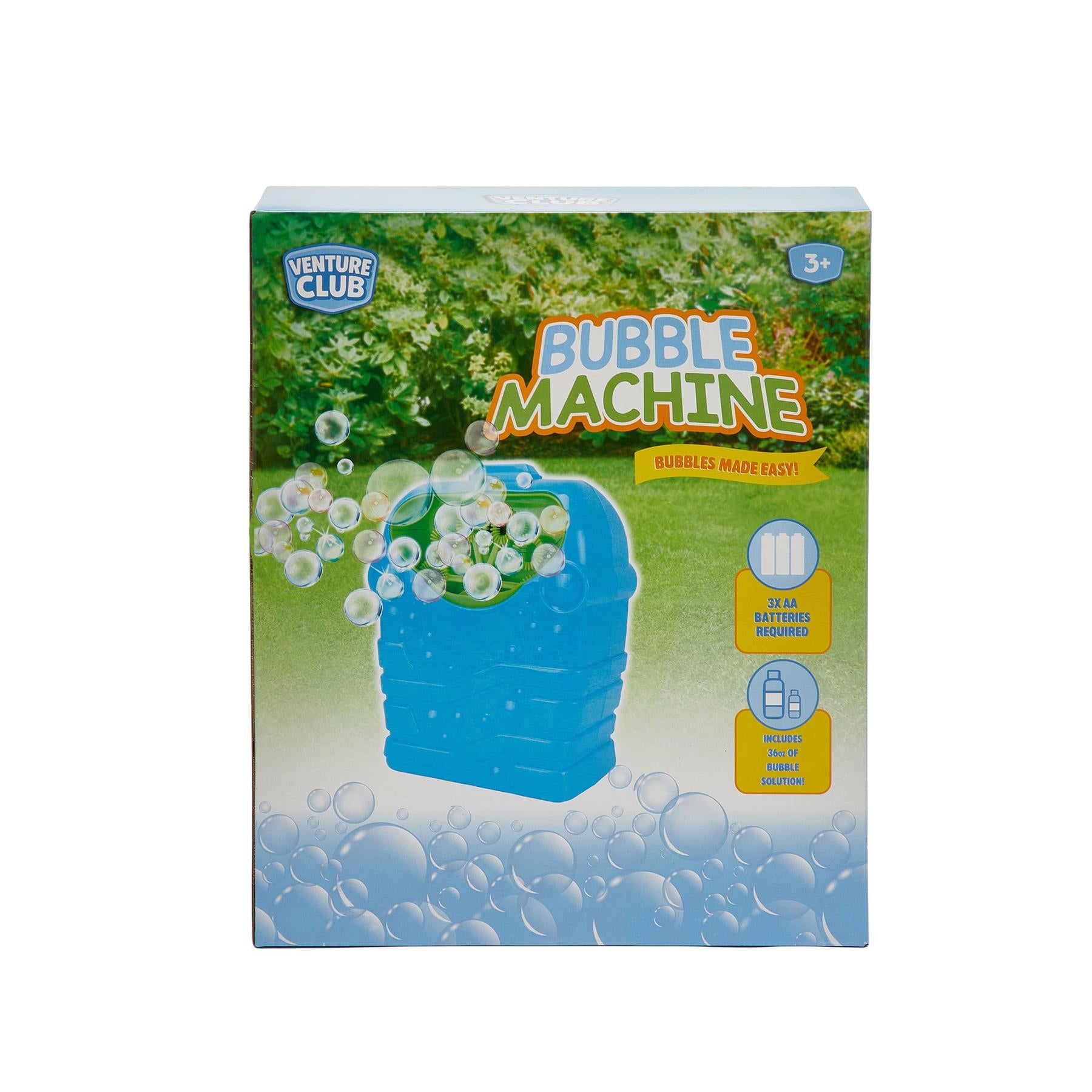 Venture Club Bubble Machine with 32OZ Bubbles - Blue