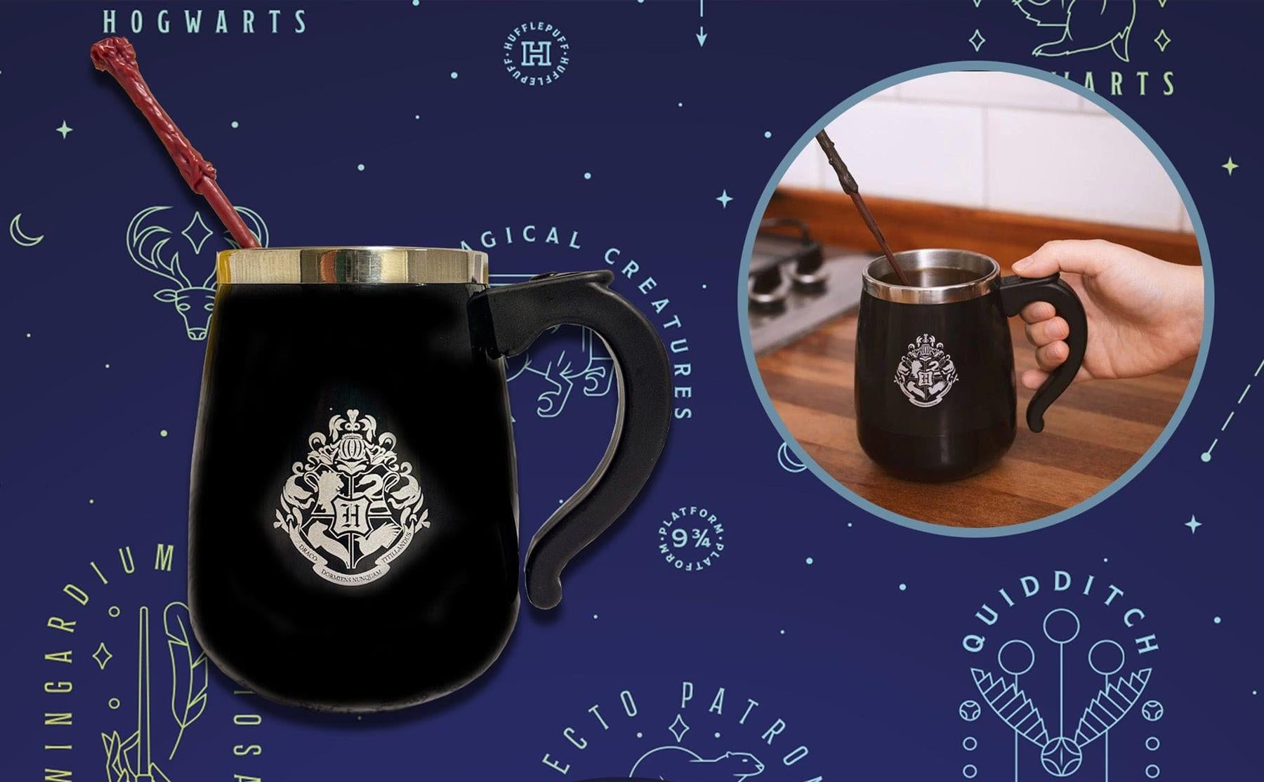 Harry Potter Self-Stirring Mug with Wand