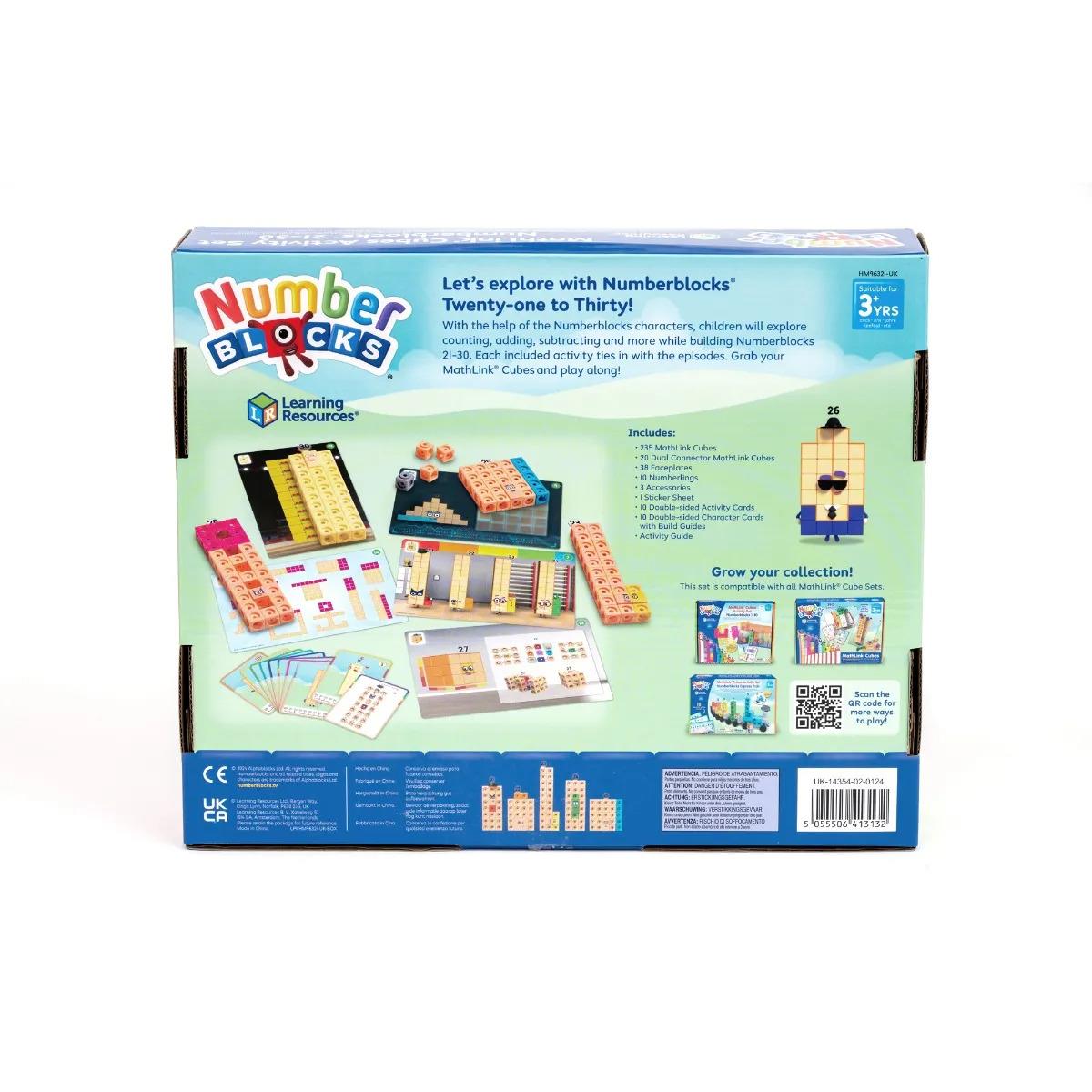 Learning Resources Numberblocks MathLink Cubes  21-30 Activity Set