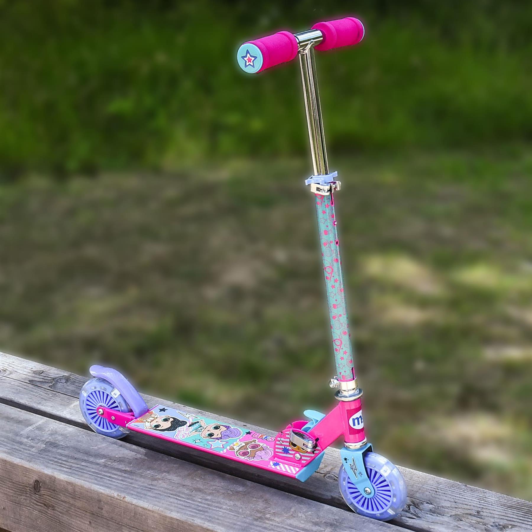 L.O.L. Surprise! Folding Inline Scooter with Light Up Wheels