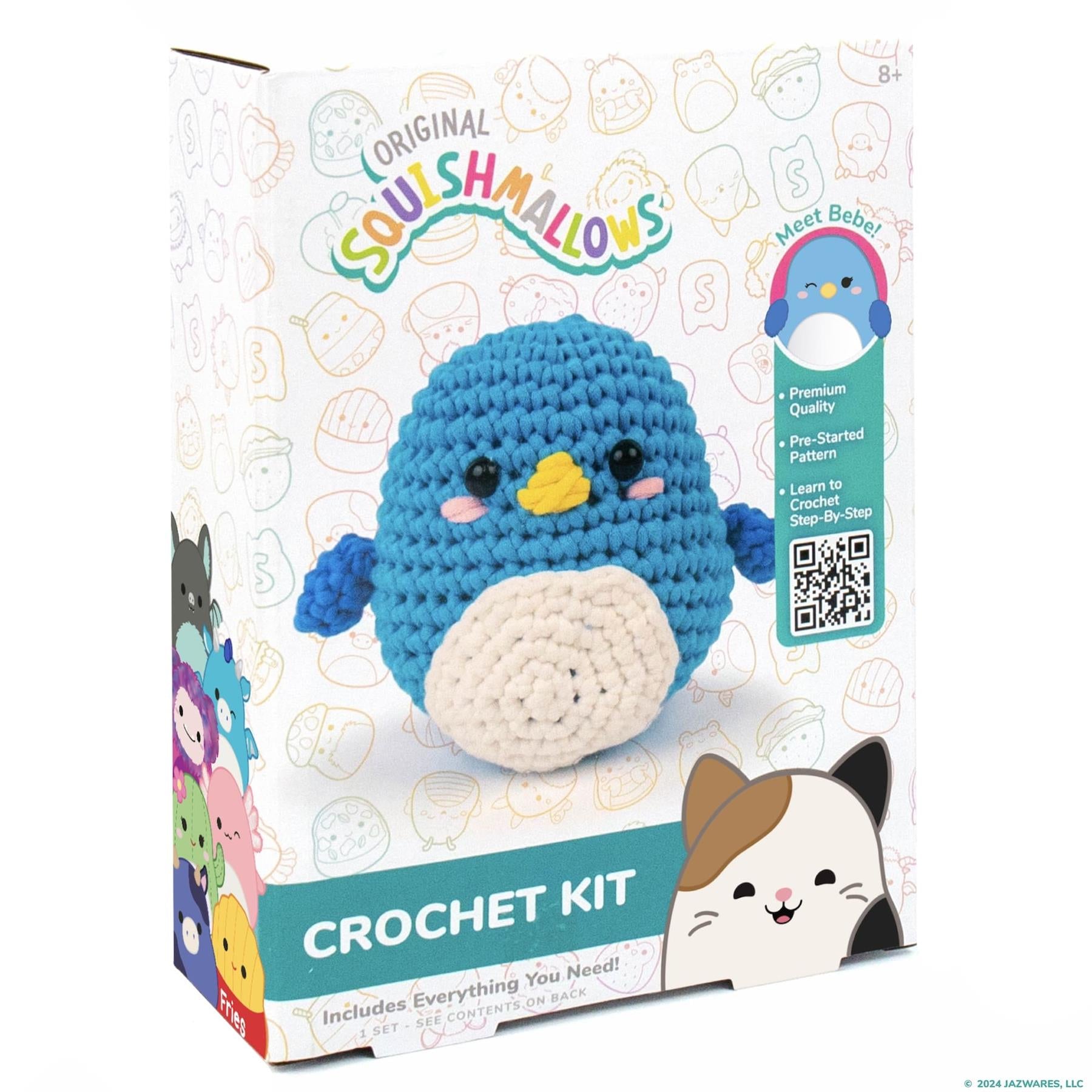 Original Squishmallows  - Bebe the Bluebird Crochet Kit
