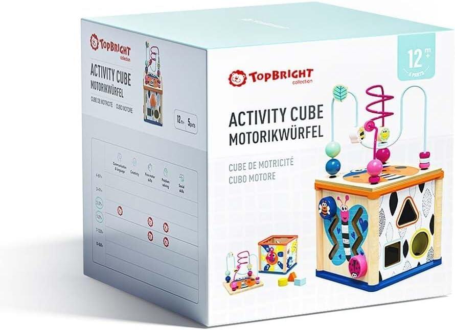 Topbright Wooden Activity Cube