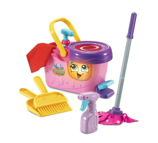 Leapfrog Clean Sweep Mop & Bucket Pink