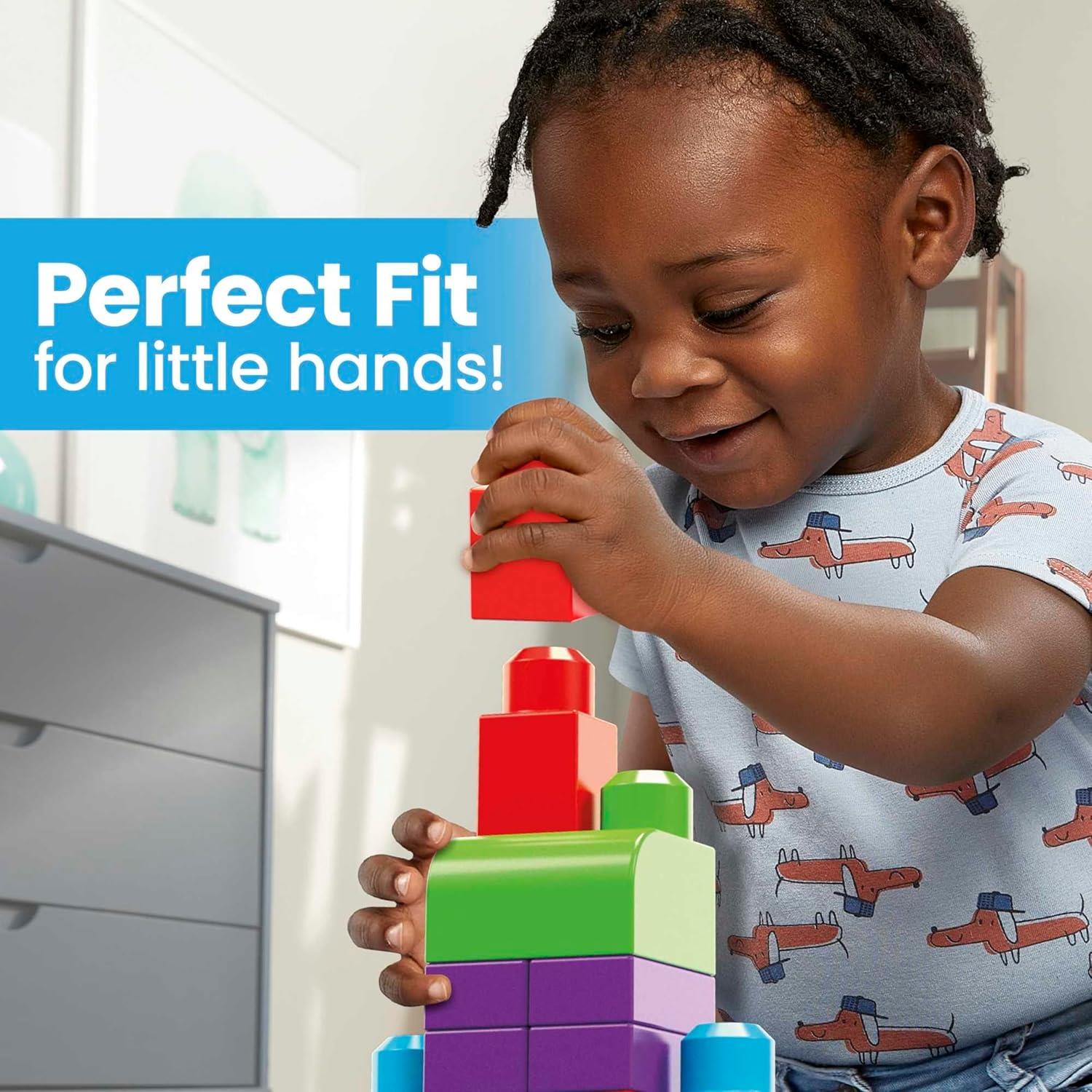 MEGA Bloks Big Building Bag 60 Piece - Blue
