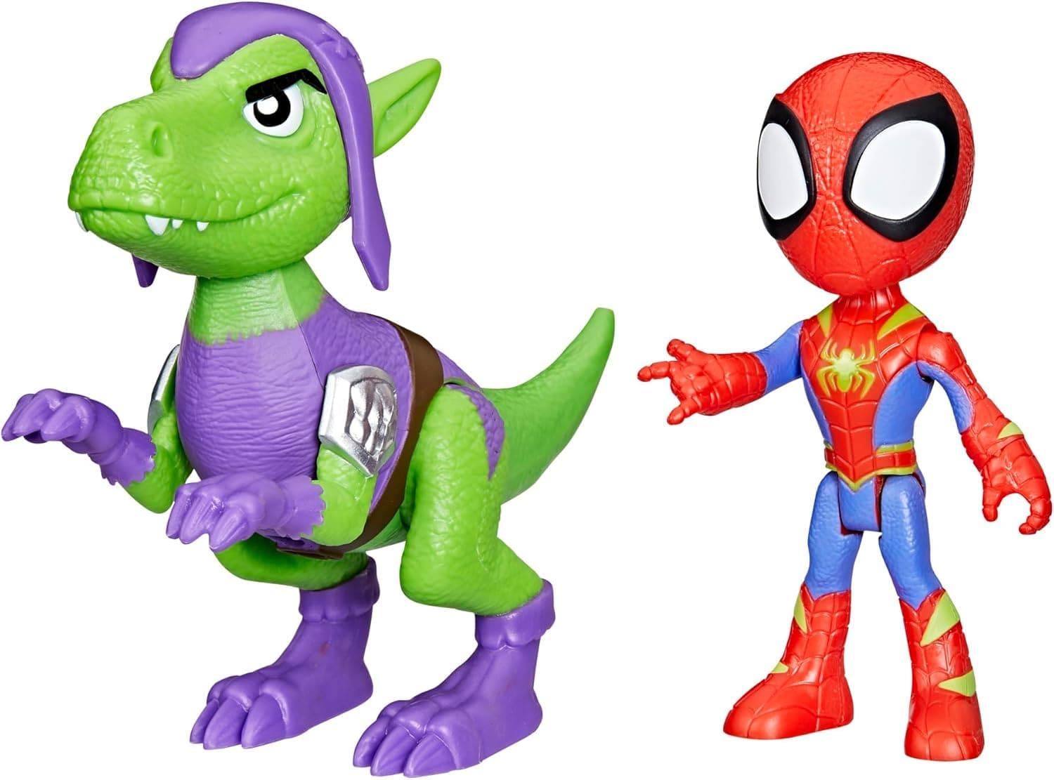 Spidey and His Amazing Friends Dino Webs Spidey and Goblin Raptor
